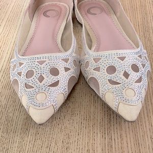 Journee rhinestone flat